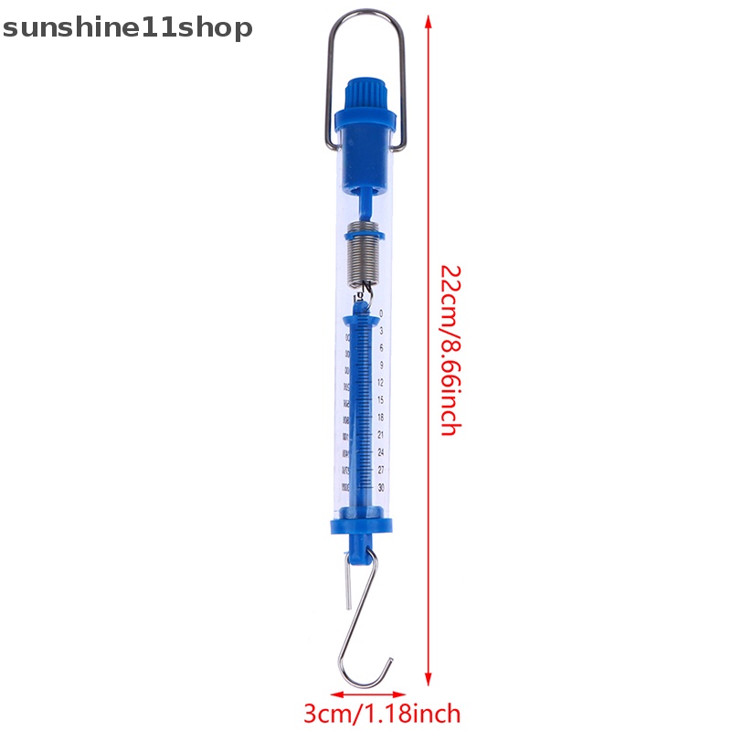 Sho Praktis Newtons Spring Scale Tubular Dynamometer Body Transparan Plastik N