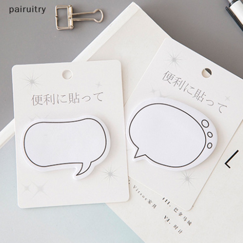 Prt 30lembar Putih Minimalis Beda Bentuk Diaue Sticky Notes Self-Stick Self Adhesive Memo Pads Untuk Siswa Rumah Kantor Perlengkapan Sekolah PRT