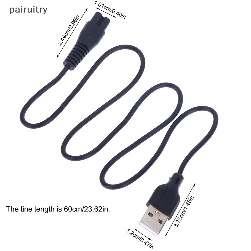 Prt USB Interface B-suffix Barber Alat Pembersih Bulu Alat Cukur Elektrik Kabel Listrik PRT