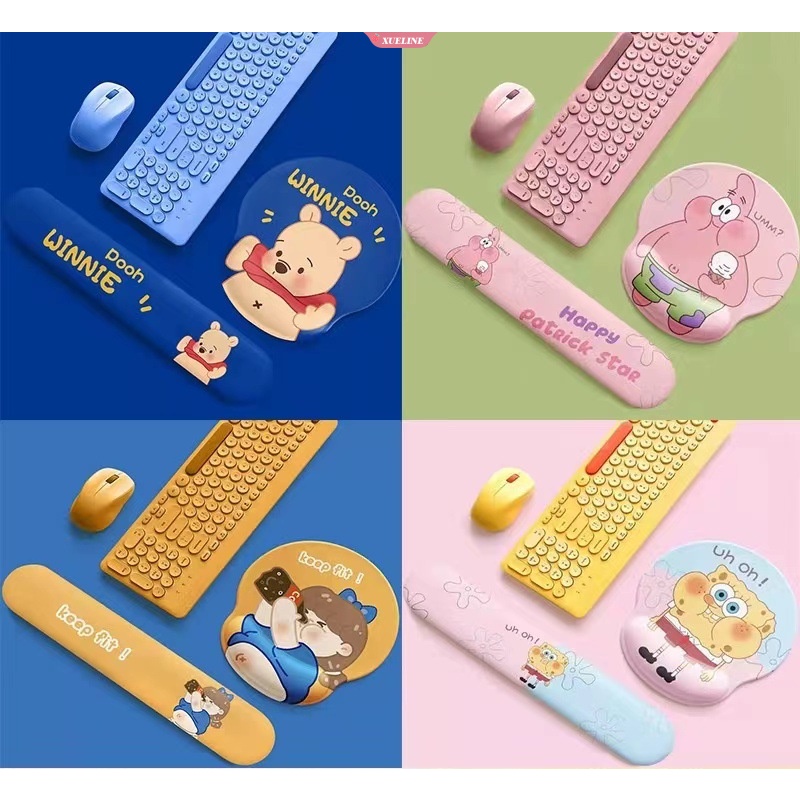 High Quality Mouse Pad Hand Wrist Rest Lucu Spongebob Nyaman Keyboard Pad Support Cushion Bantalan Tikus Dengan Alas Karet Non-slip [ZXL]