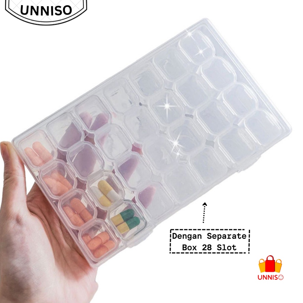 UNNISO - Box Kotak Tempat Perhiasan 28 Grid