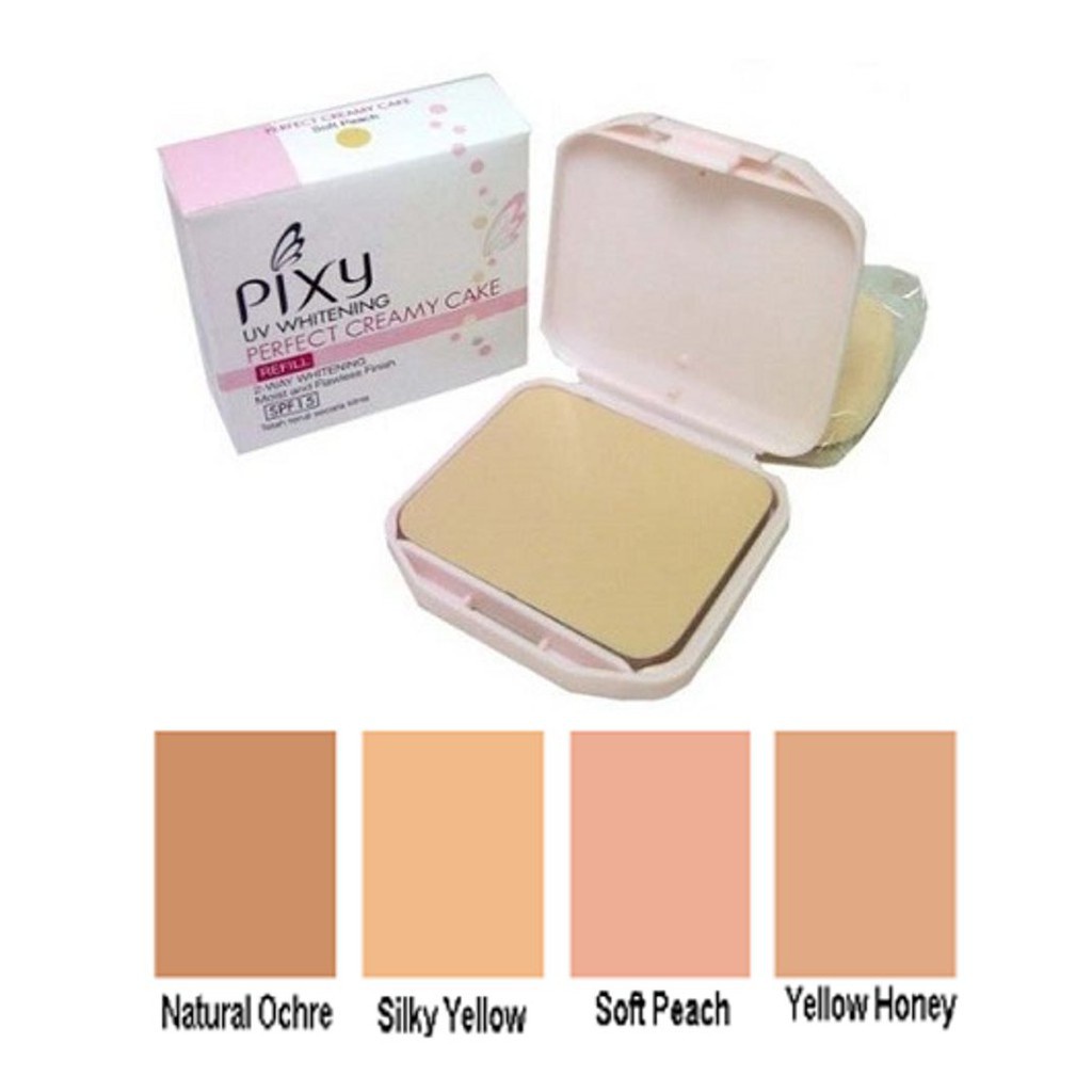 ★ BB ★  PIXY UV Whitening Perfect Creamy Cake FULL - Refill 11.5gr - Bedak Padat