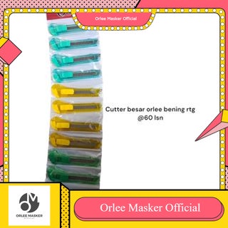 CUTTER BESAR ORLEE 1 pcs SANGAT TAJAM WARNA KALEM