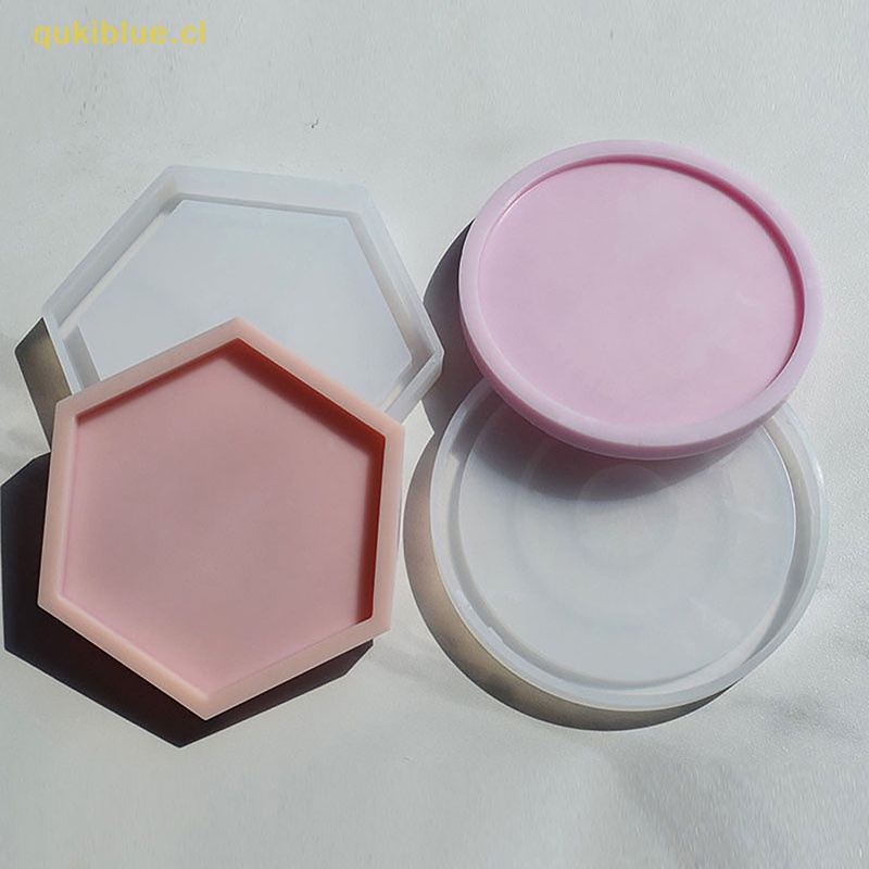 Qukiblue Tray Cetakan Kotak Penyimpanan Cetakan Silikon DIY Coaster Crystal Mold Asbak Pot Cetakan cl