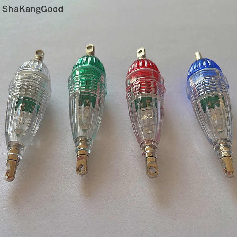 Skid LED Mini Underwater Fish Squid Bait Lure Light Attracg Lampu Kedip 6 cm Hijau Biru Merah Putih Aksesoris Memancing Outdoor SKK