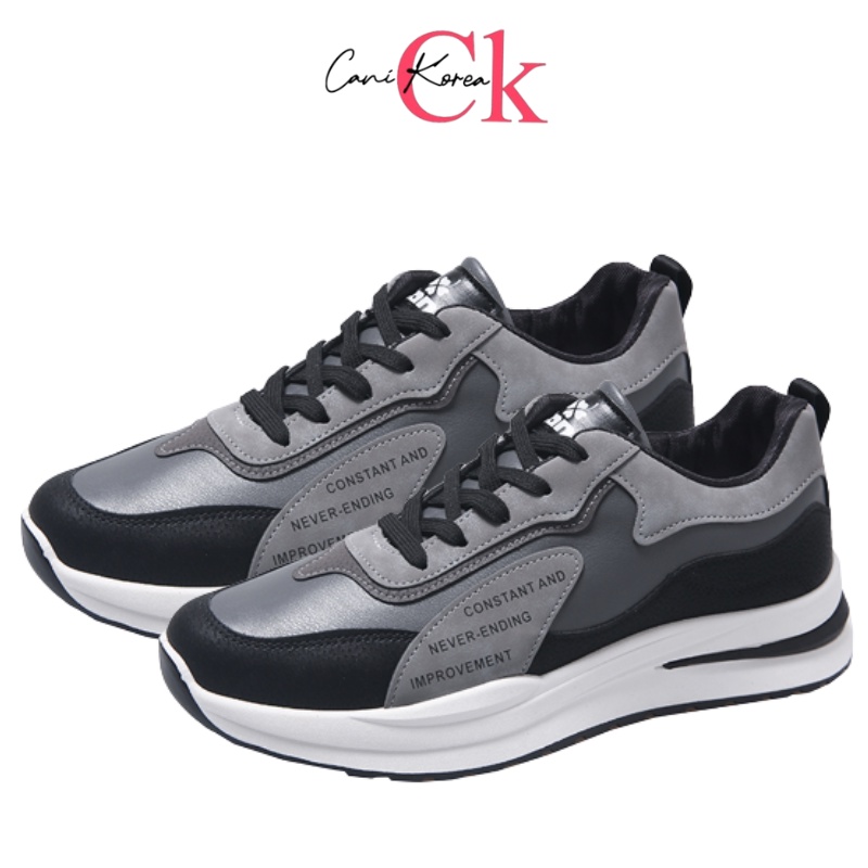 CaniKorea &quot;Free Box&quot; (Size 40-44) Alvaro Sepatu Sneakers Pria Sport Kasual Fashion Trendy Import 8115