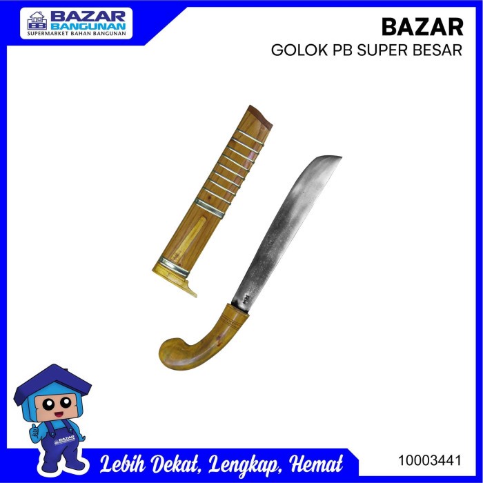 set pisau dapur GOLOK SEMBELIH POTONG DAGING HEWAN KURBAN SAPI KAMBING BZR XXL L4R7 pencacah daging 