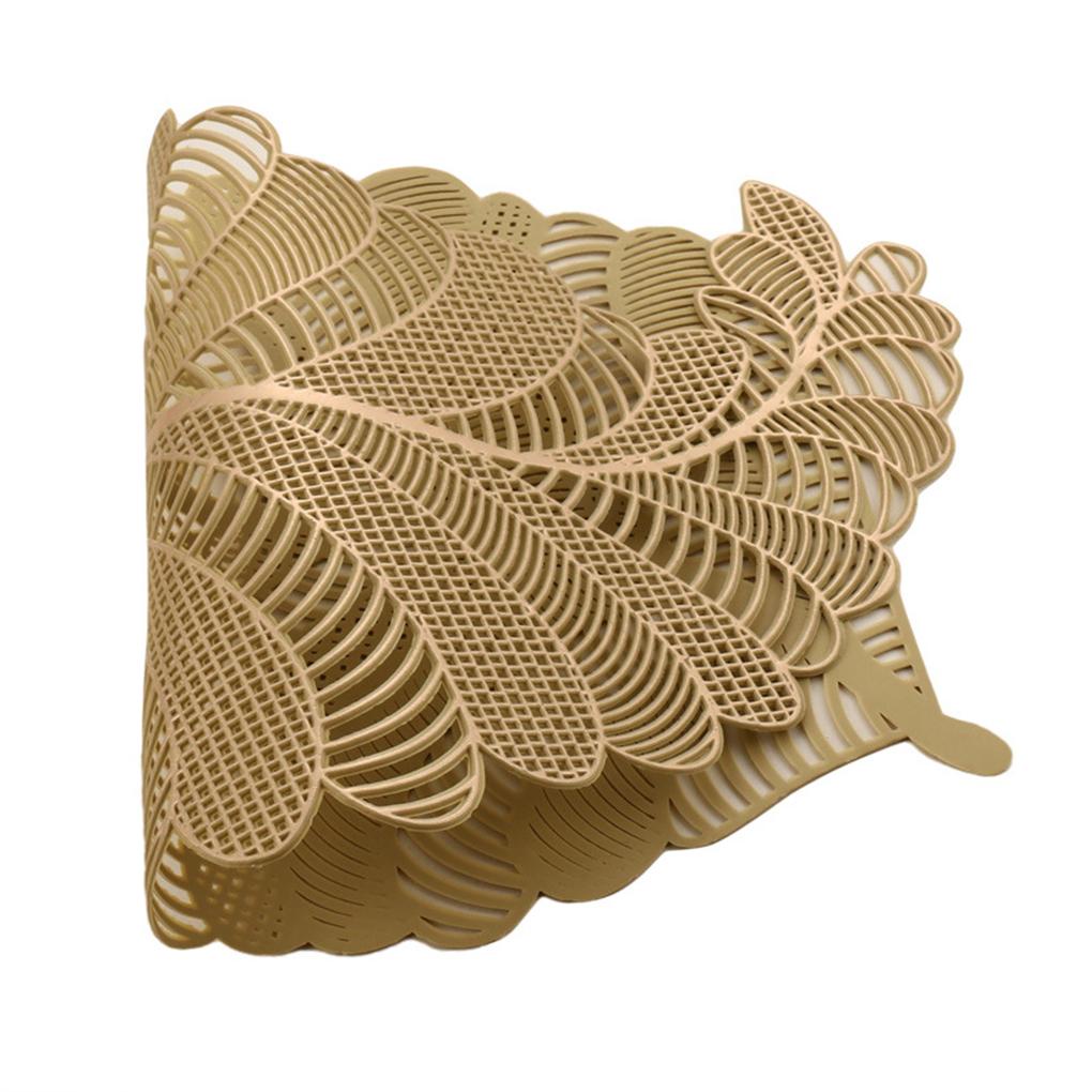 Pvc Tropical Leaves Placemat Coaster Alas Insulasi Non slide Rumah Tangga Anti Panas Nordic Coffee Cup Mat Untuk Rumah