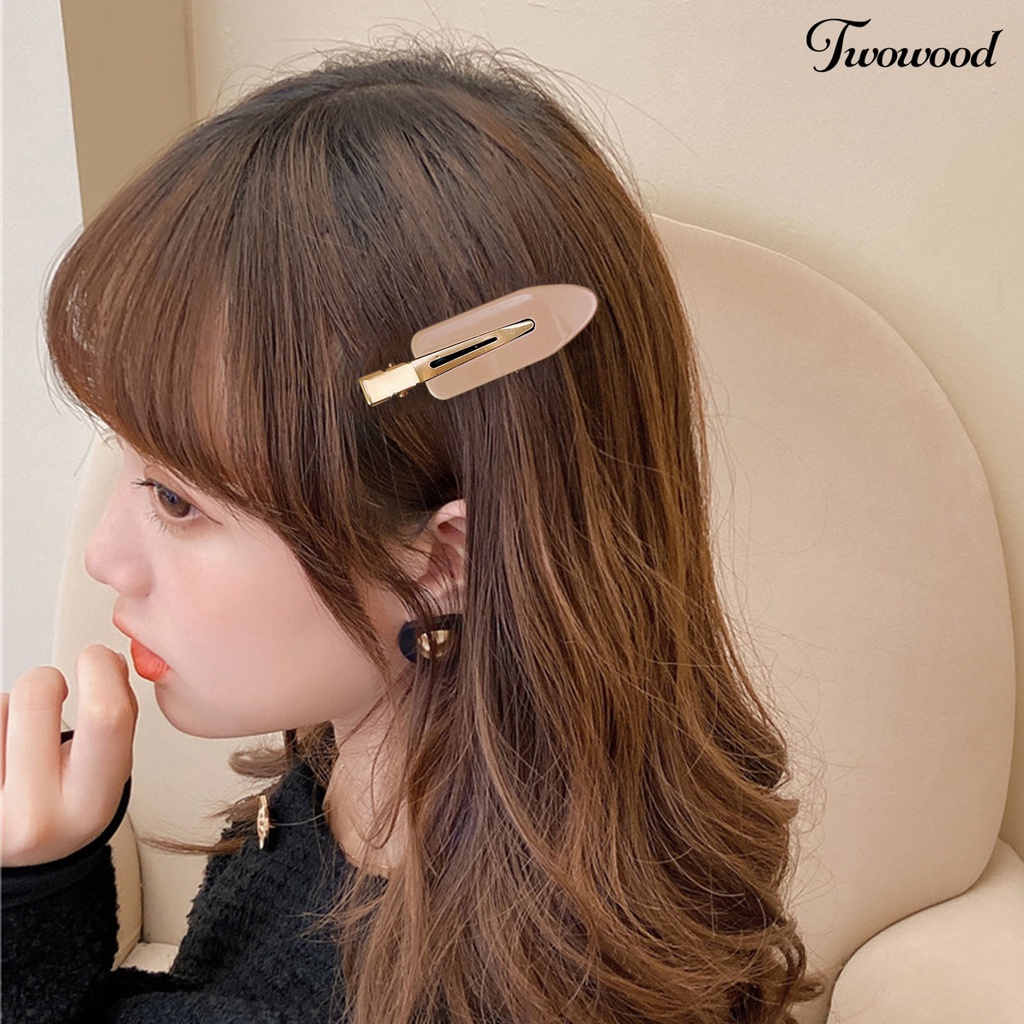 Twowood Gaya Korea Anti-slip Gigi Jepit Rambut Tidak Bengkok Mulus Hair Pin Aksesoris Rambut