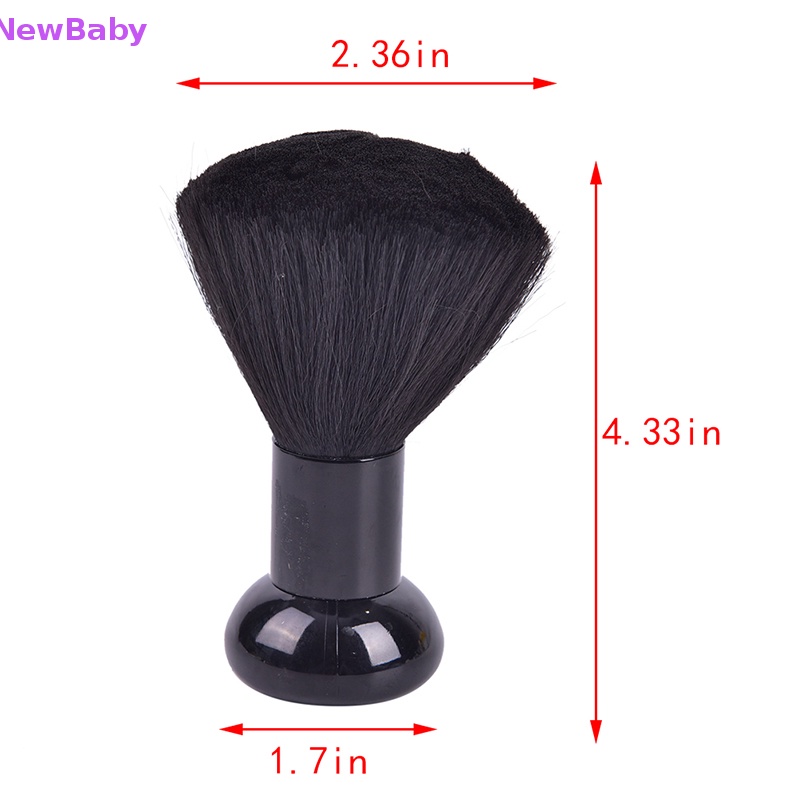 Newbaby Kemoceng Leher Hitam Lembut Barber Hair Cleaner Brush Alat Styling Penata Rambut Salon ID