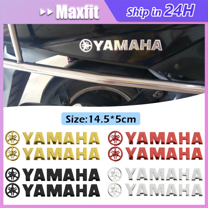 Stiker Emblem Yamaha Logo 3D Pvc Mobil Motor Lem Lembut Sticker Mobil