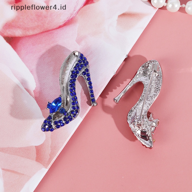 {rippleflower4.id} Bros Pin Fashion Tumit Tinggi Gadis Kreatif Koleksi Hadiah Besar Untuk Gadis~