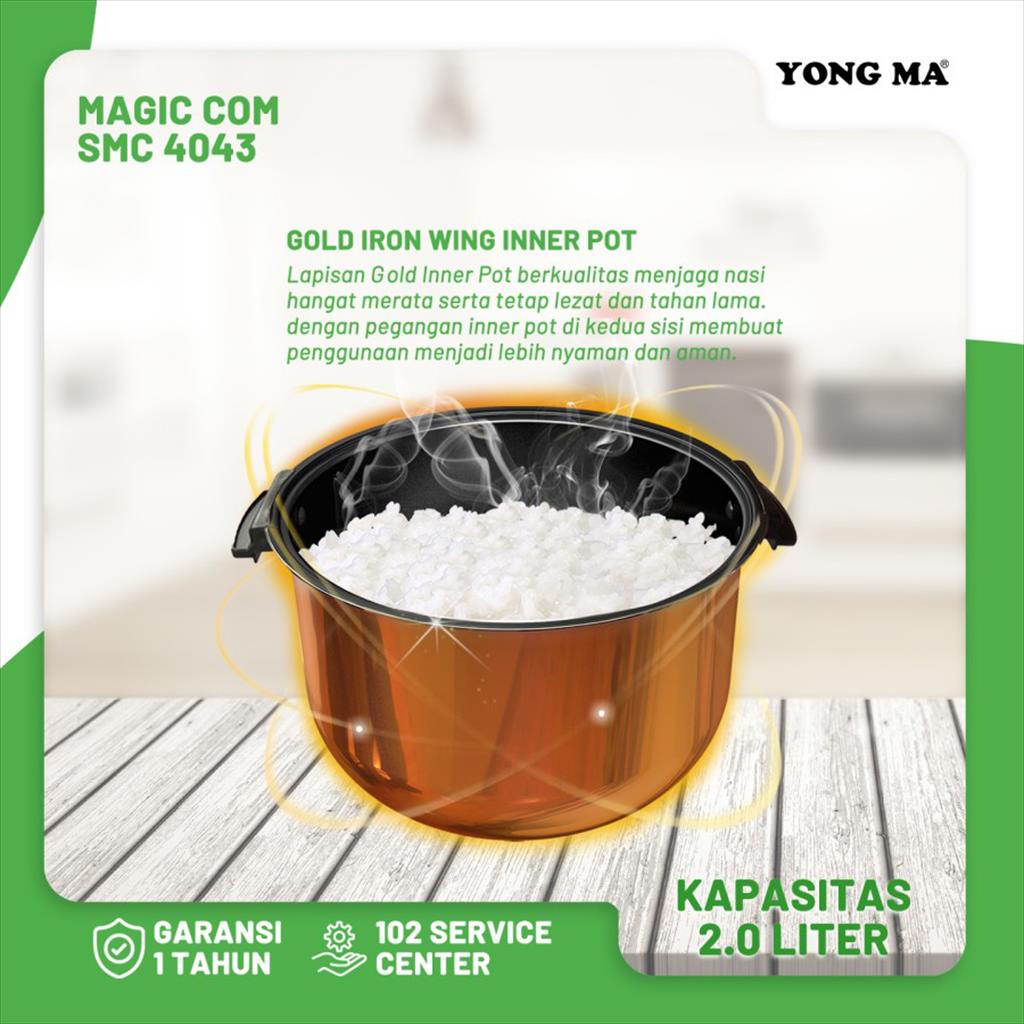 YONG MA MAGIC COM SMC4043 RICE COOKER SMC 4043 100% ORI