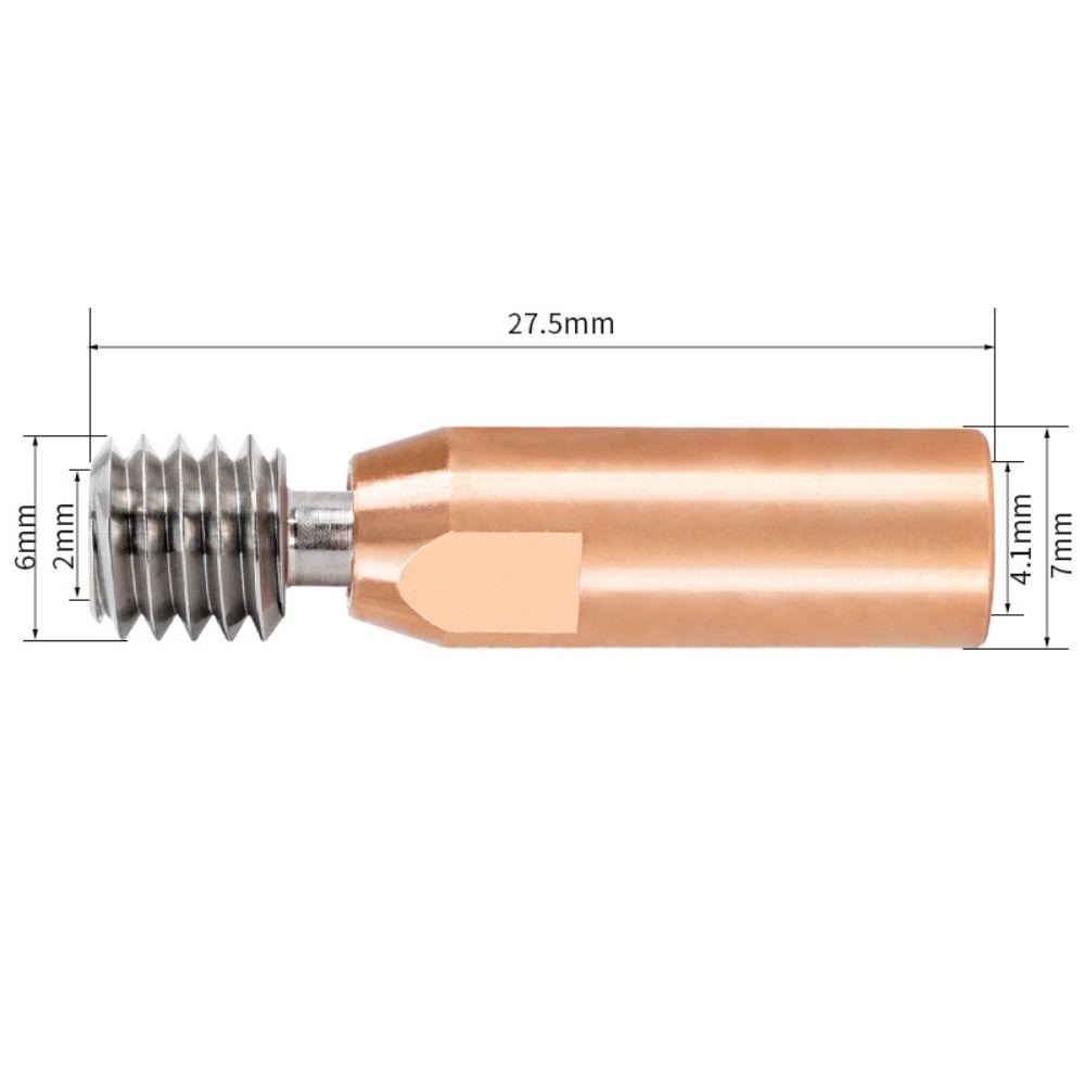 Populer 2pcs V6 Heatbreak Mudah Dilepas Tembaga Heatbreak Throa M6 Bimetal Heatbreak Untuk Ender3V2 Ender 3 Pro CR10