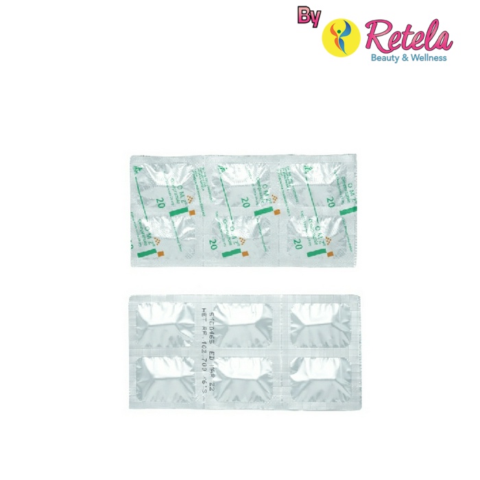 OMZ 20MG 1 STRIP 6 CAPSUL