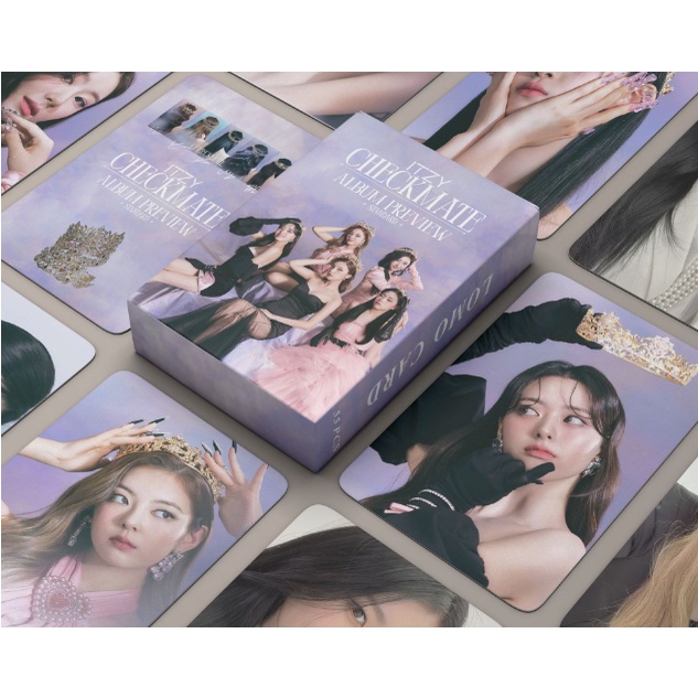 55pcs/box ITZY Photocards 2022 season's greetings Album LOMO Card Postcard ((In STOCK) Kpop fan)