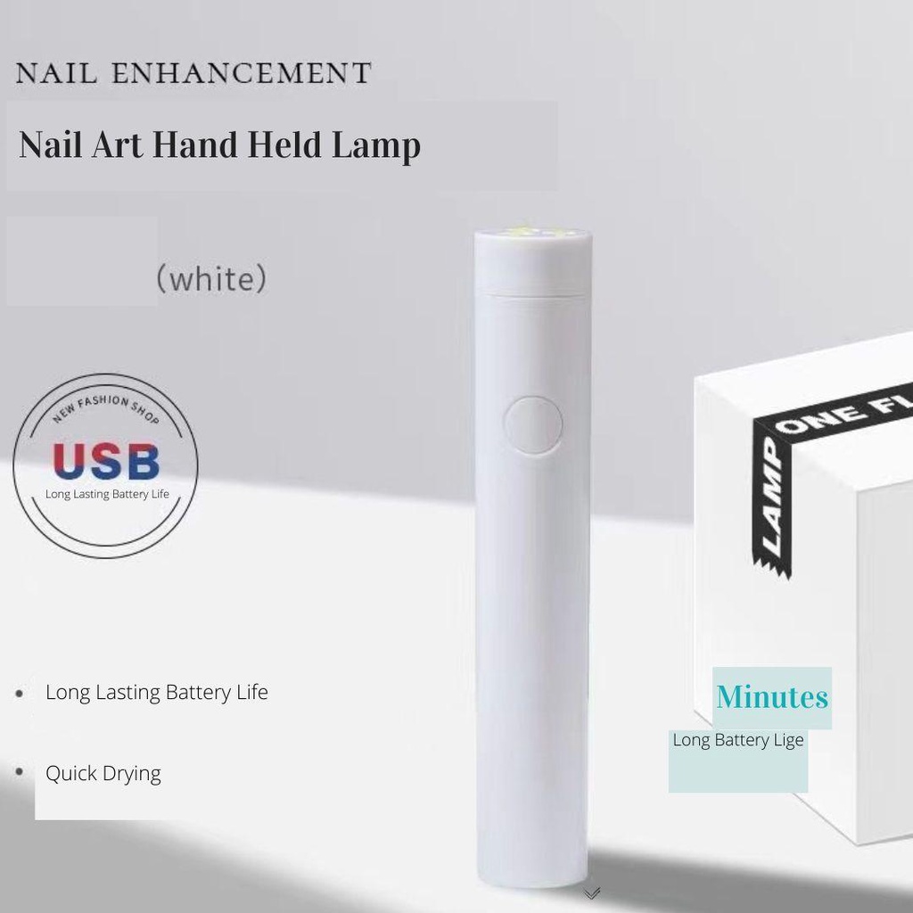 hand UV Lamp / Lampu pengering Kutek Nail Art lamp/ UV Pen Lamp