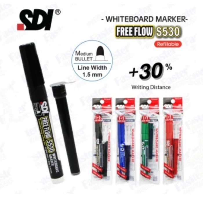 

Spidol Whiteboard SDI (Buy 1 get 1) - Hitam