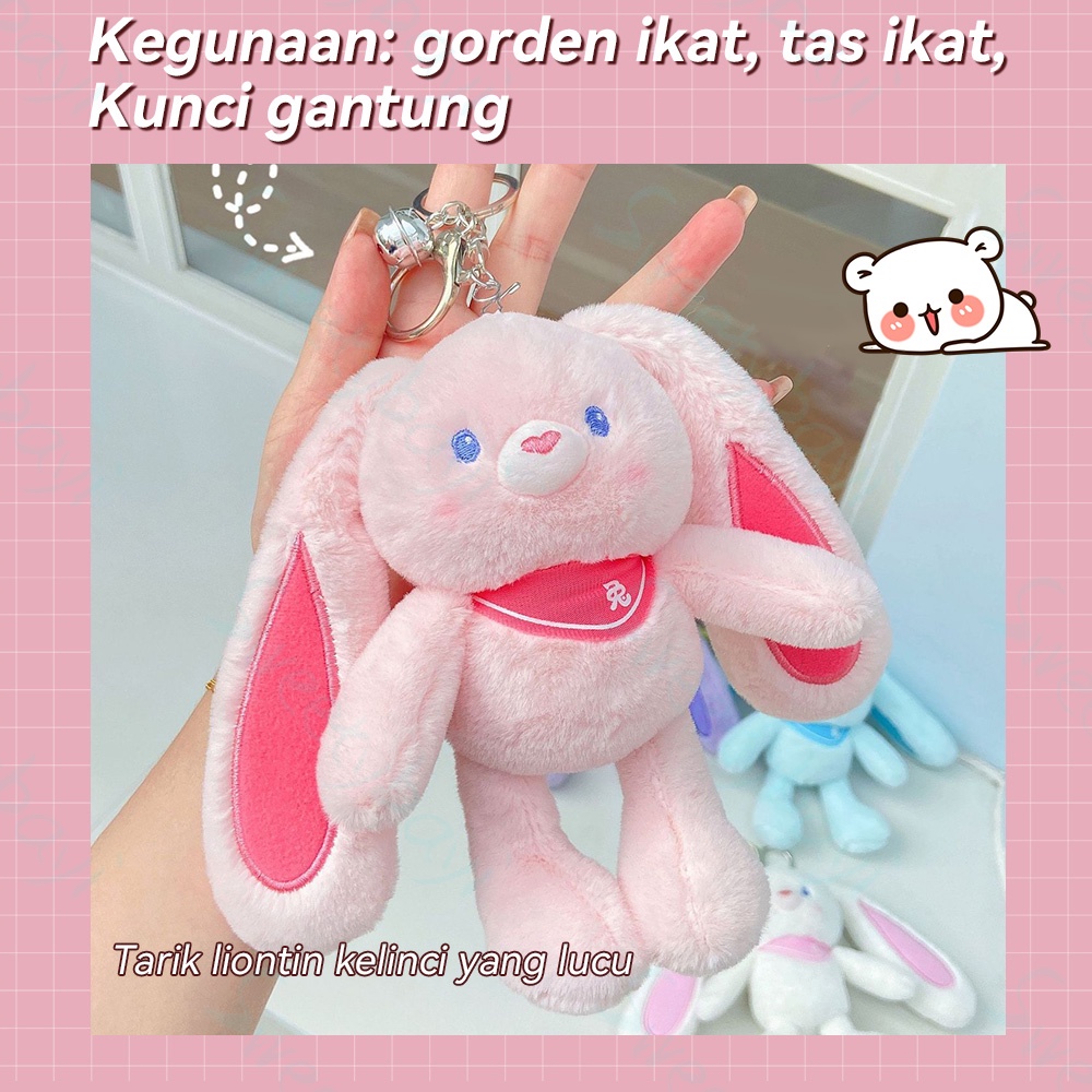 SweetyBayi Boneka kelinci telinga panjang 30CM Mainan boneka rabbit bunny bahan plush Rabbit doll