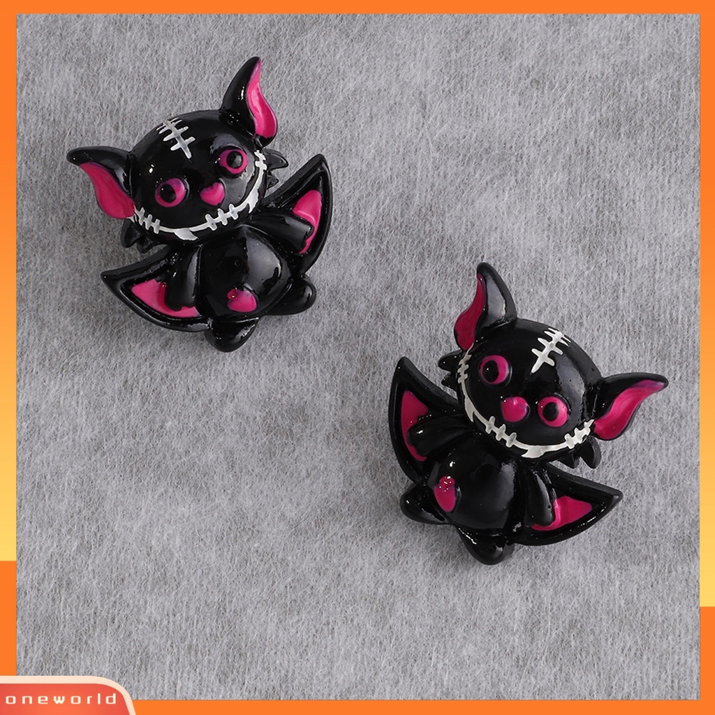 [WOD] 1pasang Stud Telinga Bentuk Labu Yang Indah Gaya Halloween Sentuhan Meriah Stud Telinga Fashion Bahan Plastik Untuk Pesta