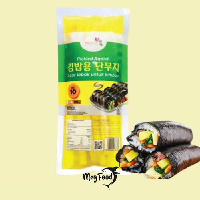 

Danmuji Panjang|Pickled Radish|Acar Lobak Untuk Kimbap Isi 10 - 300g