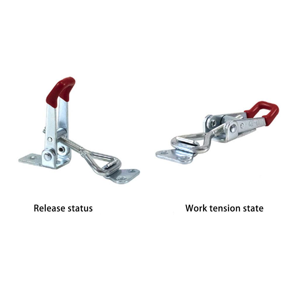 8x Toggle Clamp Latch Pengait Kait Pengait Pengait Kotak Instalasi Praktis Tutup Shockproof Solidness Perlengkapan Rumah Alat Hardware