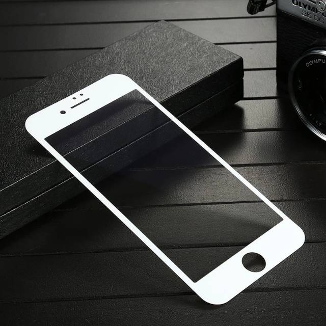 Tempered glass iphone 7 plus/ 8 plus full Screen iphone 7+ 8+ [PUTIH]