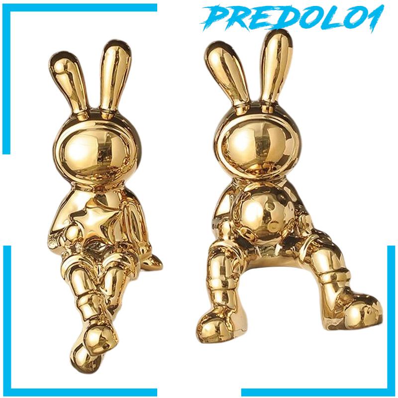 [Predolo1] Patung Kelinci Gambar Hewan Pajangan Hadiah Ulang Tahun Desktop Bunny Statues