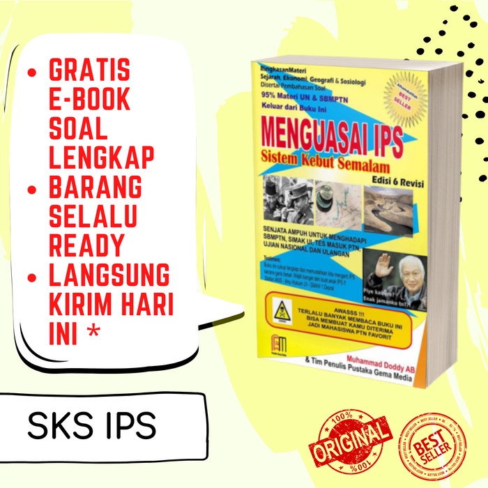 BUKU SKS IPS / SISTEM KEBUT SEMALAM/ BUKU SBMPTN/ SKS SOSHUM