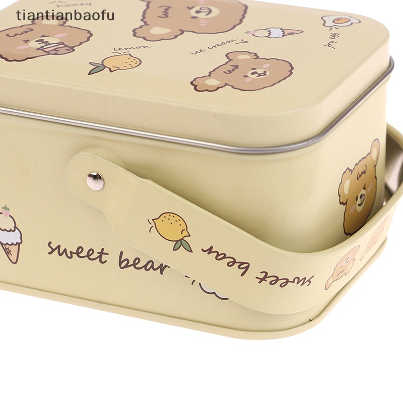 [tiantianbaofu] Vintage Kecil Koper Penyimpanan Tinplate Candy Box Cookie Gift Box Storage Bisa Butik