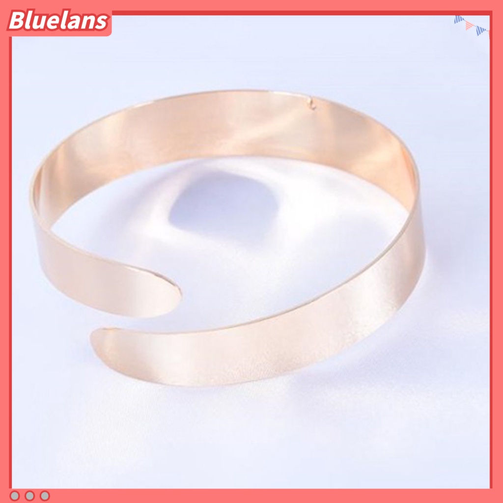 [BLS] Punk Wanita Sederhana Lilit Spiral Upper Arm Cuff Armlet Armband Bangle Gelang