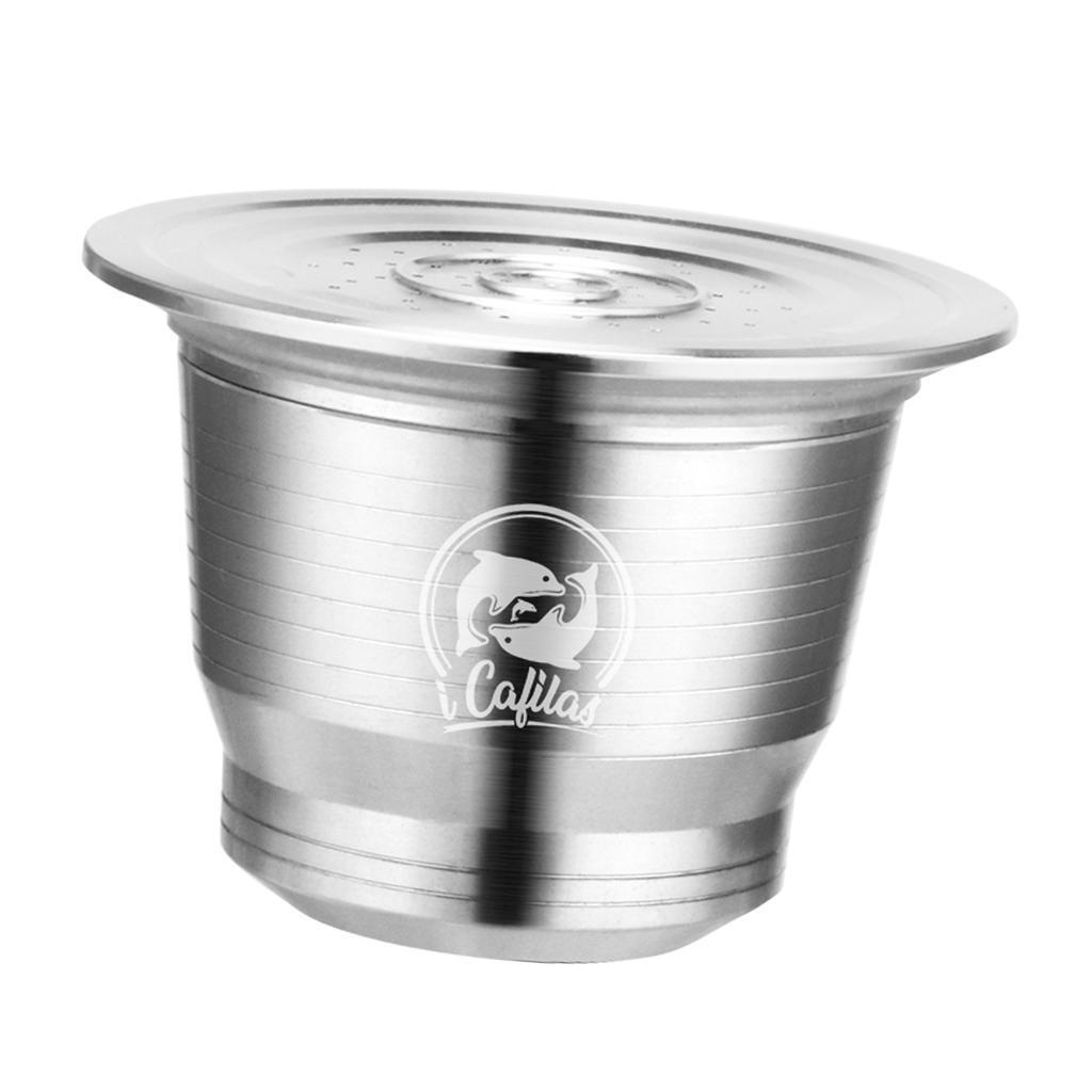 Pod Filter Kapsul Kopi Isi Ulang Dengan Sendok Untuk Nespresso Tanpa Tamper