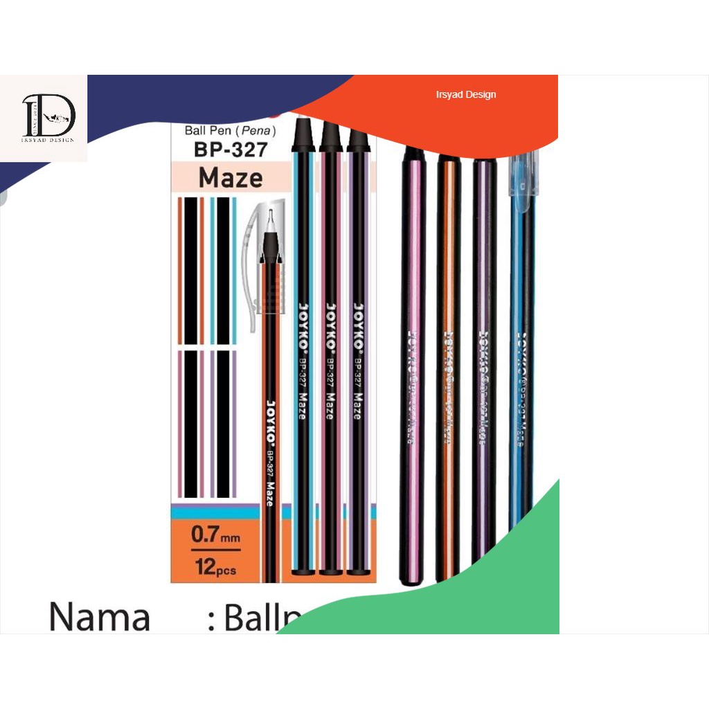 

[D] Pulpen Maze BP-327 (12pcs)