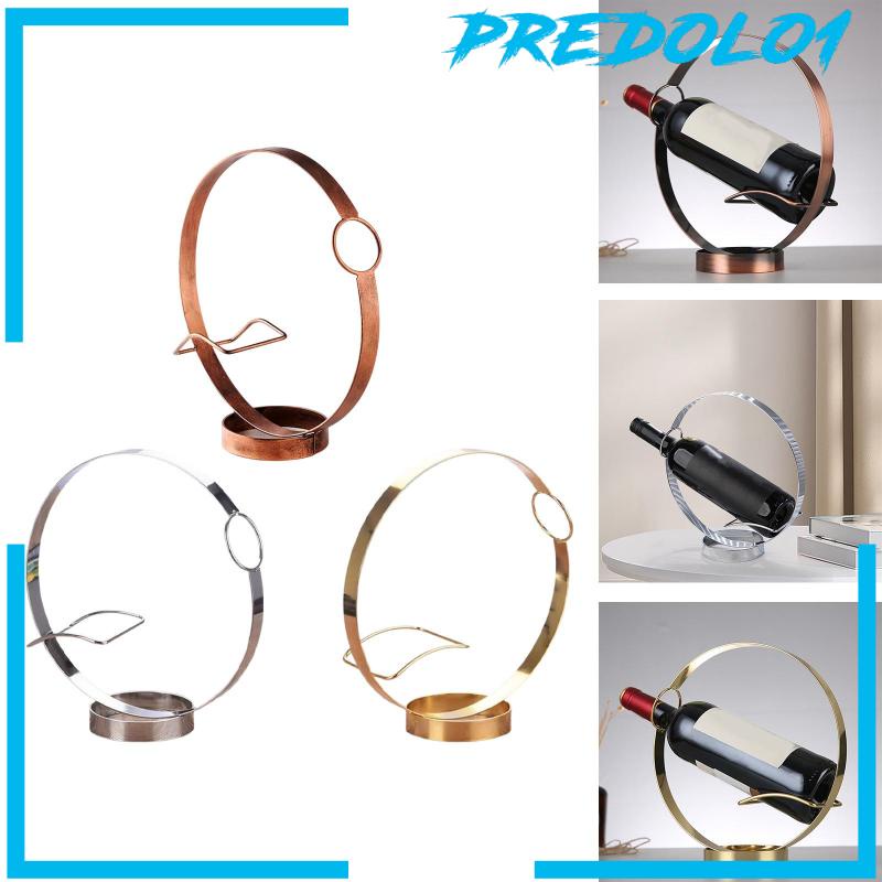 [Predolo1] Rak Holder Botol Bahan Besi Bentuk Bola Untuk Hiasan Ruang Makan Kabinet