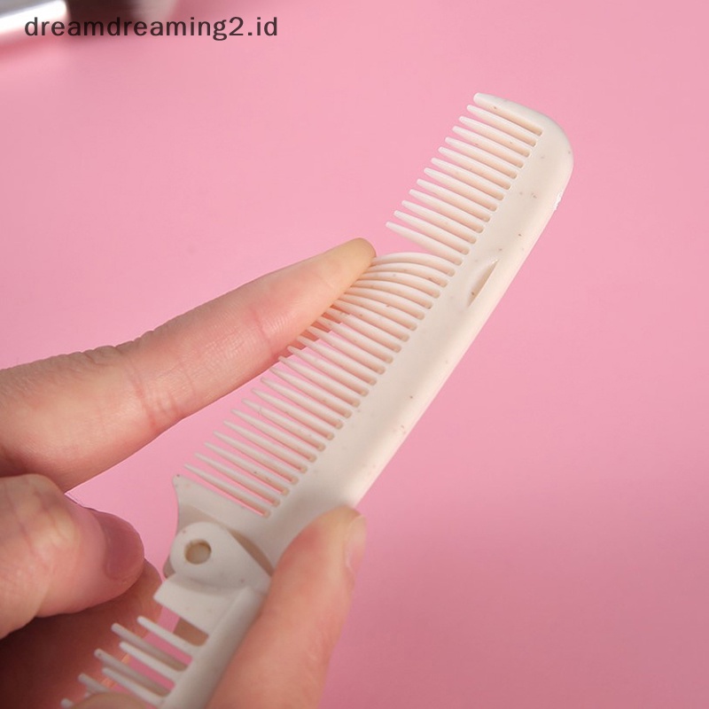 (drea) Sikat Sisir Rambut Lipat Portable Travel Massage Hair Comb Alat Penata Rambut //