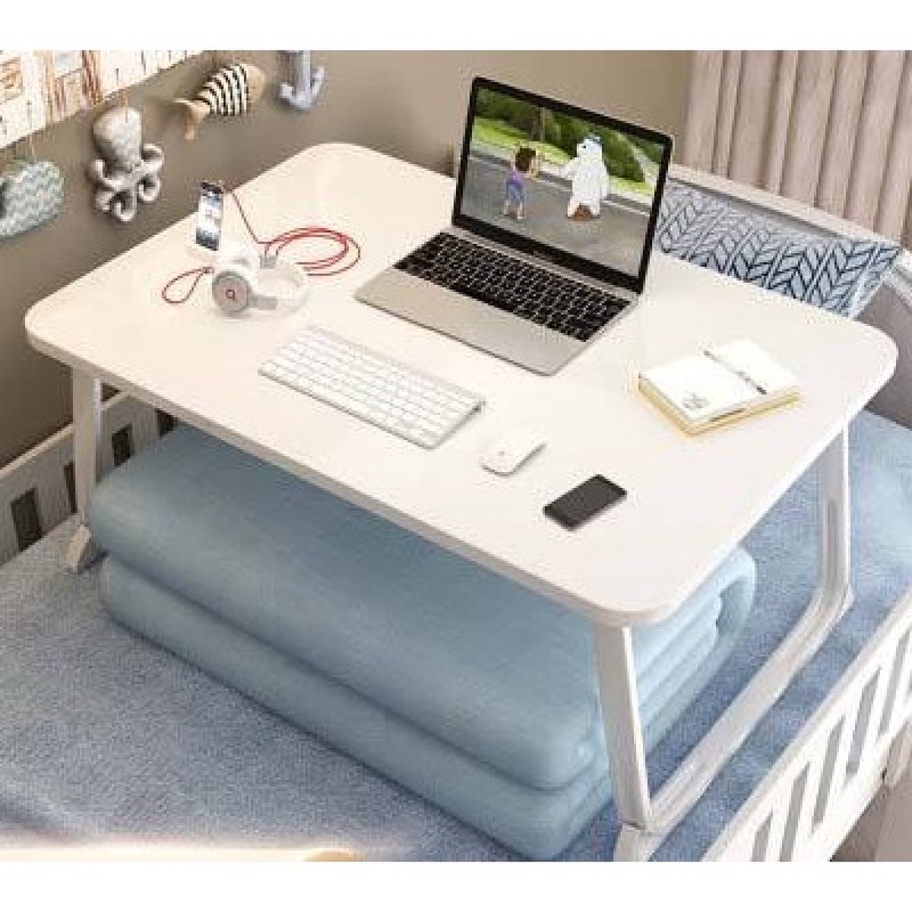 Meja Lipat Laptop Belajar Foldable Bed Table Multifungsi Kaki Desain U