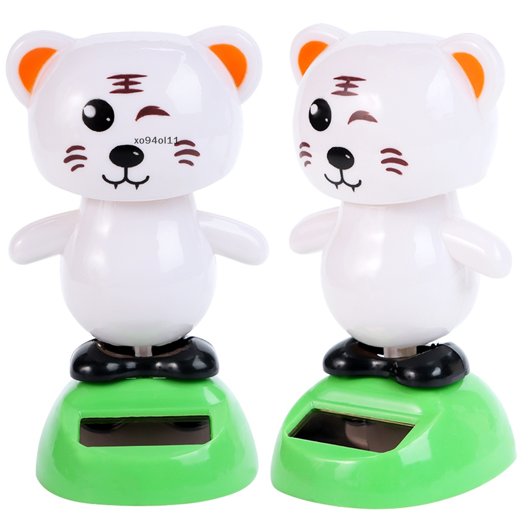 Xo 2pcs Mainan Menari Surya Kucing Harimau Solar Ornamen Angka Menari Surya OL