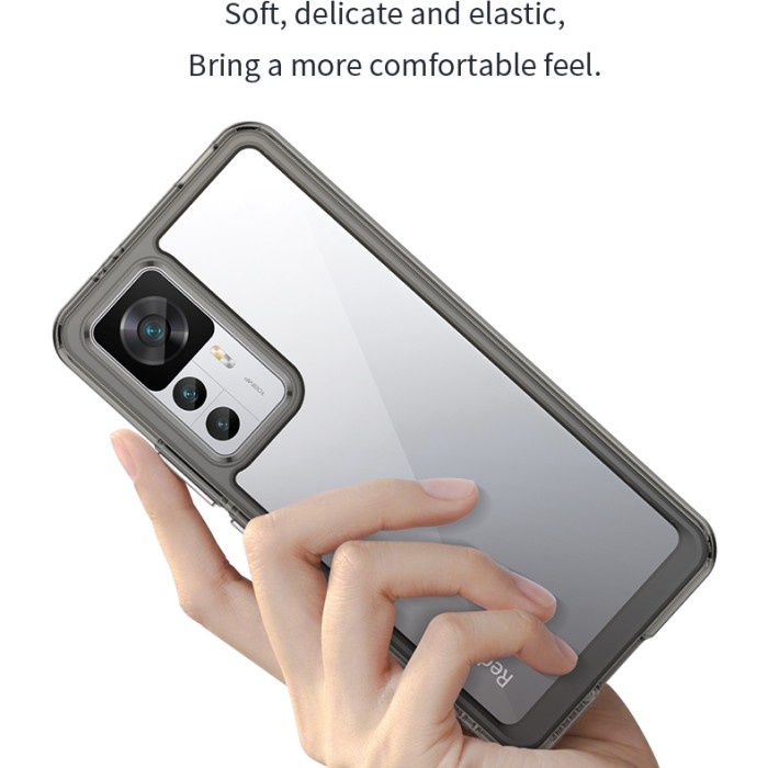 softcase xiaomi k60 Casing transparan tpu akrilik silikon protective