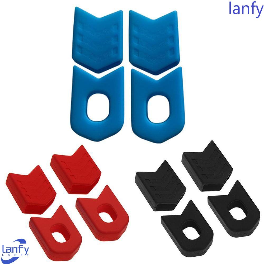 Lanfy Penutup Pelindung Engkol Sepeda 4pcs /set Bike Crankset Cover Cranks Protector MTB Crank Arm Cover