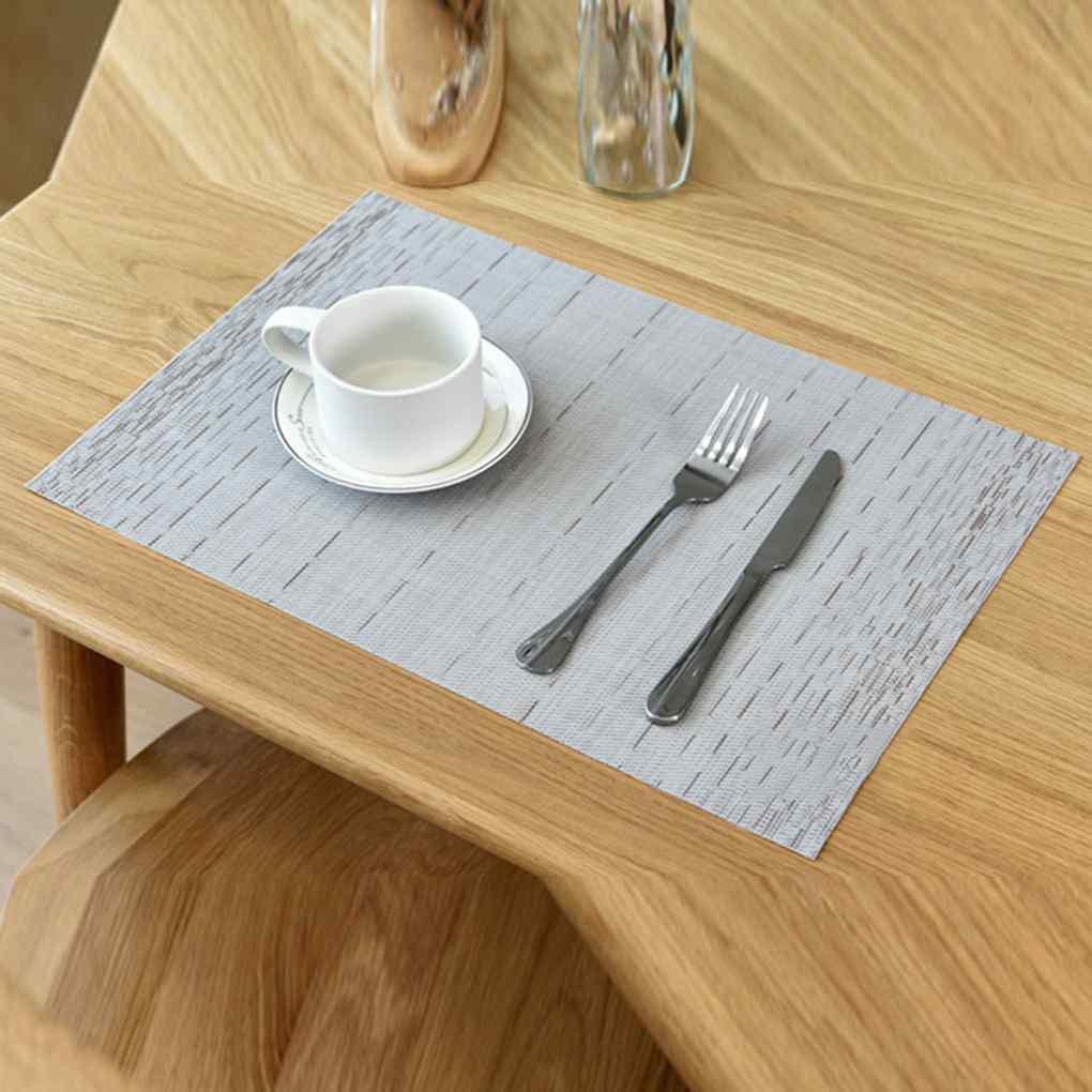 Pvc Tatakan Piring Stripe Bowl Dapur Makan Alas Alas Tatakan Kamar Western Table Sales