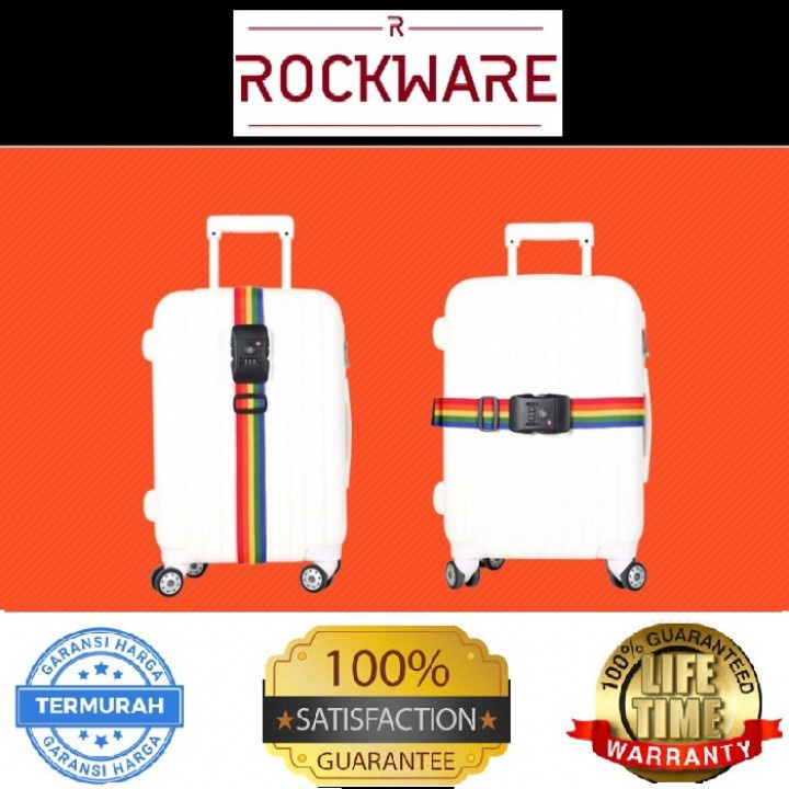 ROCKWARE Luggage Strap Lock 3 Digit PIN with TSA Lock