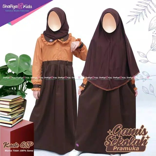 SHAFIYA KIDS ORIGINAL Seragam Sekolah Sd Muslim Gamis anak perempuan by Shafiya Kids Seragam Sekolah