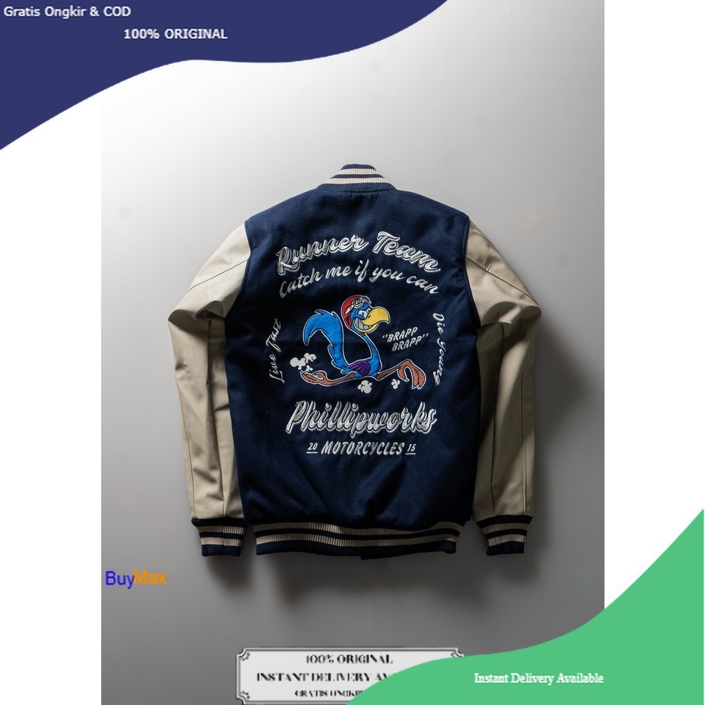 Phillipworks Runner Team Varsity / BuyMax / Phillip Works / Jaket PhillipWorks Heavyweight Series