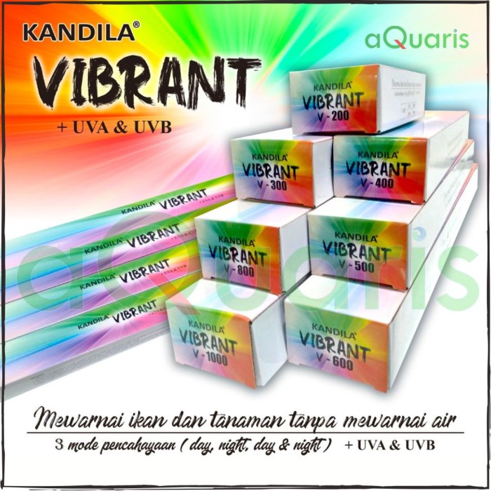 Lampu Aquarium Kandila Vibrant