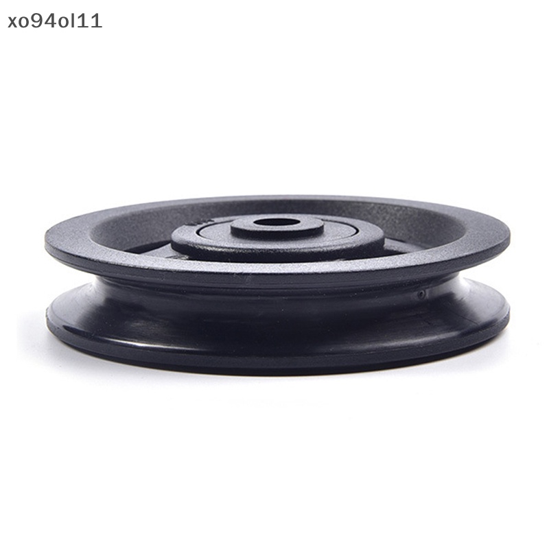 Xo 1Pc 100mm Bahan Abs Hitam Bantalan Pulley Roda Kabel Peralatan Gym Peralatan Peralatan Part Wearproof OL