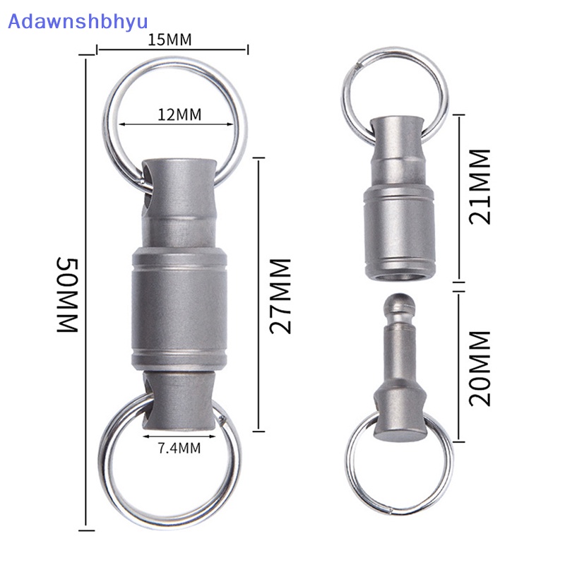 Adhyu Rotate Buckle Portable al Alat Outdoor Bahan Titanium Alloy Pinggang ID