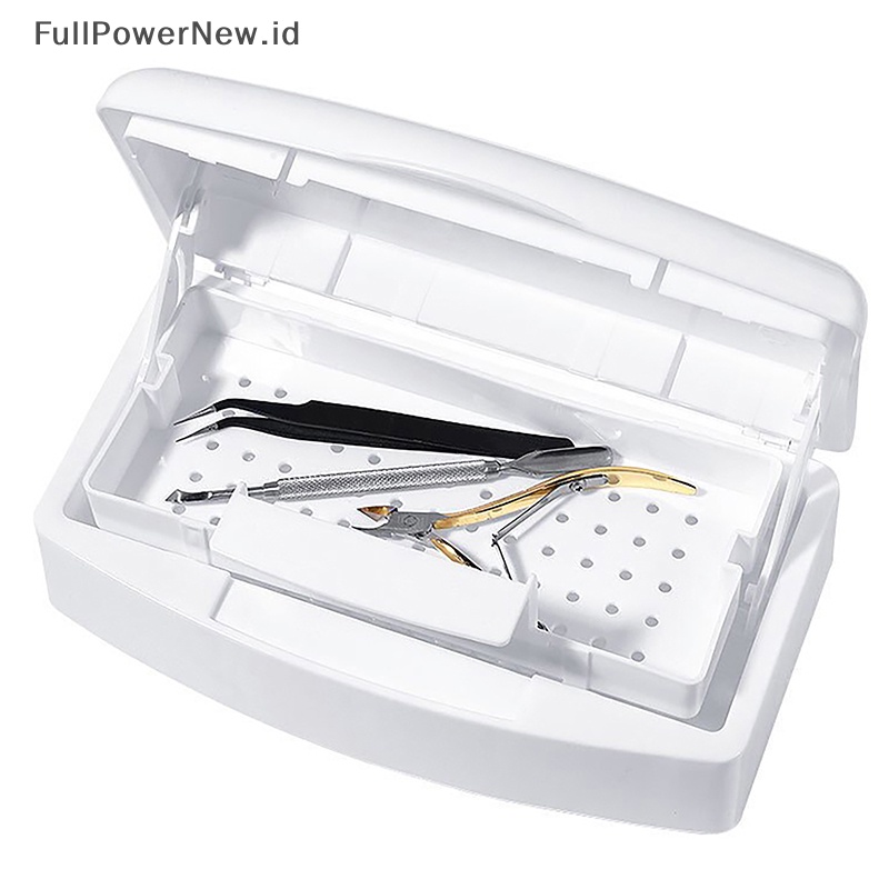 Power 1pc Tray Steril Kuku Desinfeksi Pedicure Manicure Box Nails Art ID