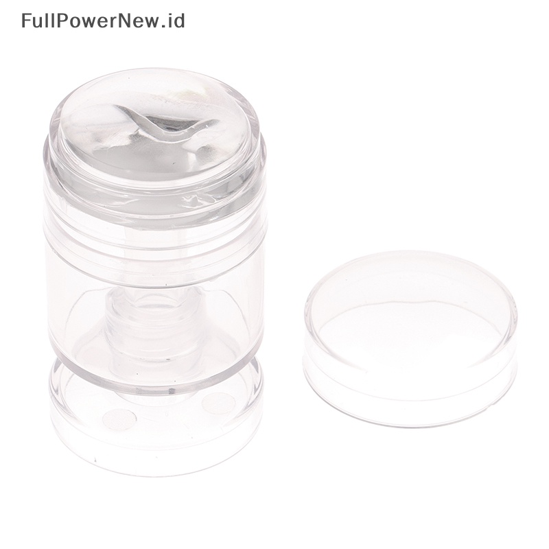 Power Rotatable Transparan Nail Plate Manicure Tools Nail Stamper Scraper Set ID