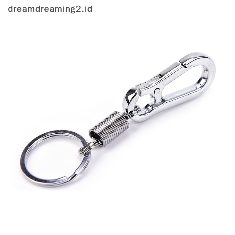 (drea) 1pc Gesper Labu Stainless steel carabiner Gantungan Kunci anti Hilang Gesper Ditarik //