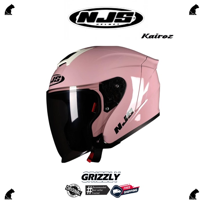 Helm NJS Kairoz Fullset New  - Stone Grey Doff, XL